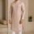 Aarav Blush Pink Floral Embroidered Cotton Kurta