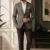Luxury Olive Taupe Pinstripe Blazer