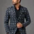 Aarav Midnight Blue Geometric Patterned Blazer